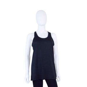 HANES SPORT BLACK ACTIVE WEAR ATHLETIC RACER BACK TANK  TOP - LARGE